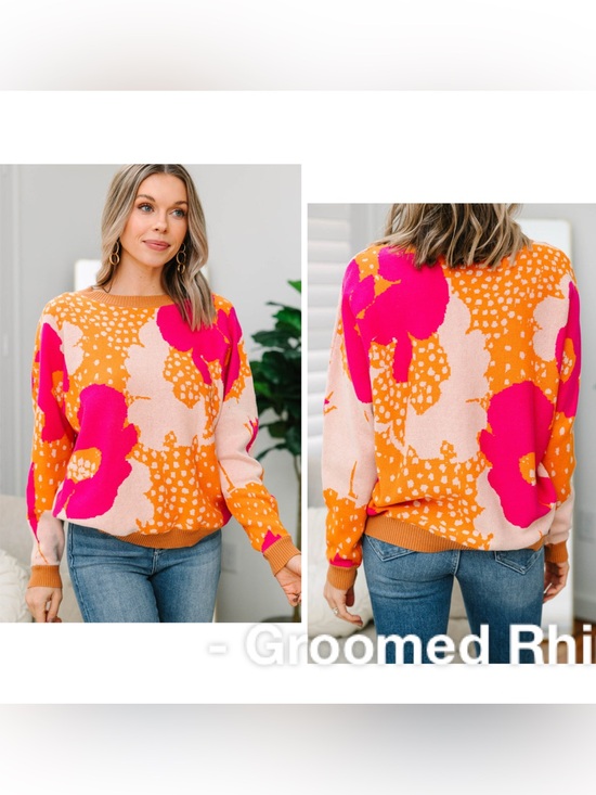 Fate Sweaters - Fate Never Been Better Floral Sweater Size M